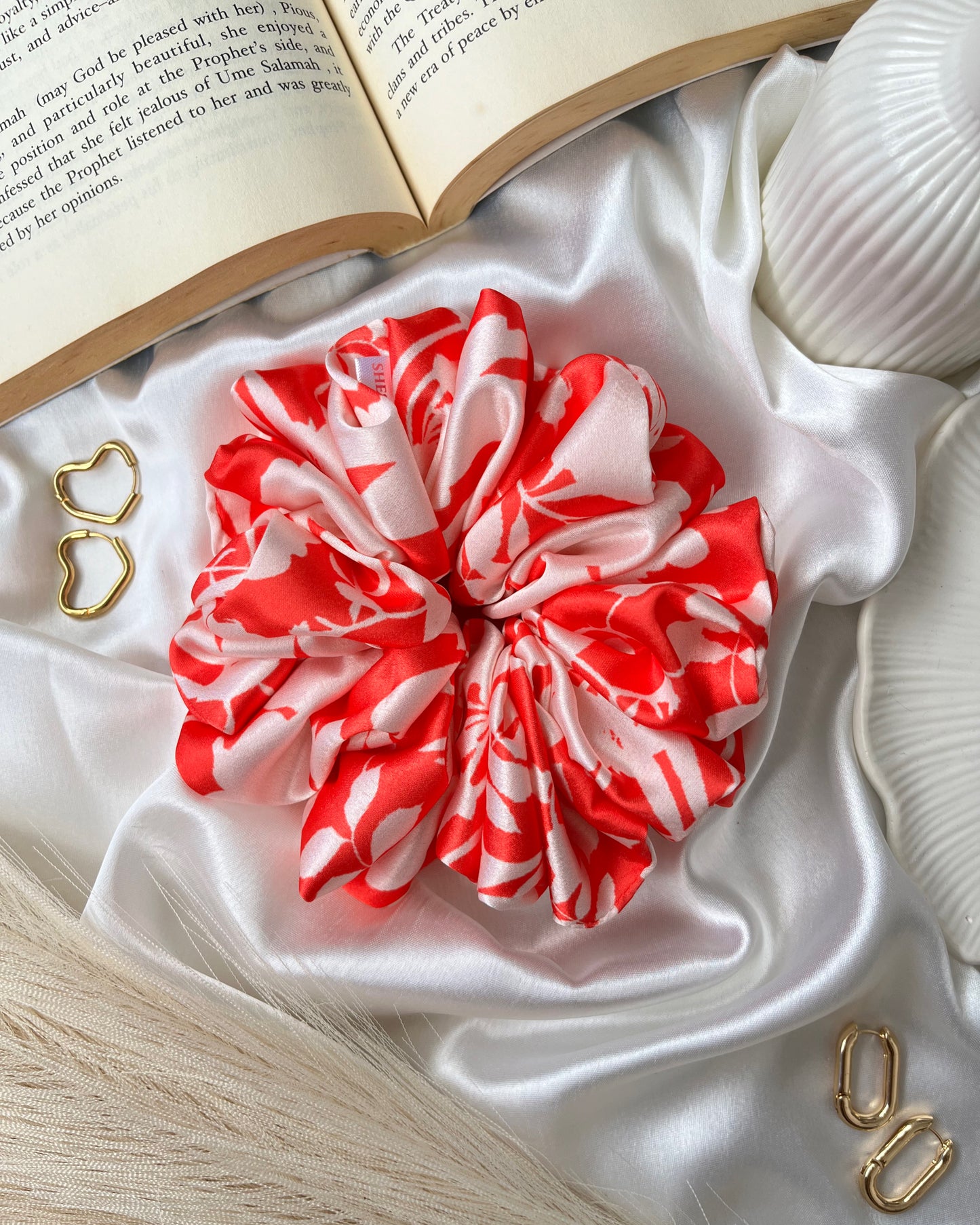 'Spring Blossom' Printed Scrunchie