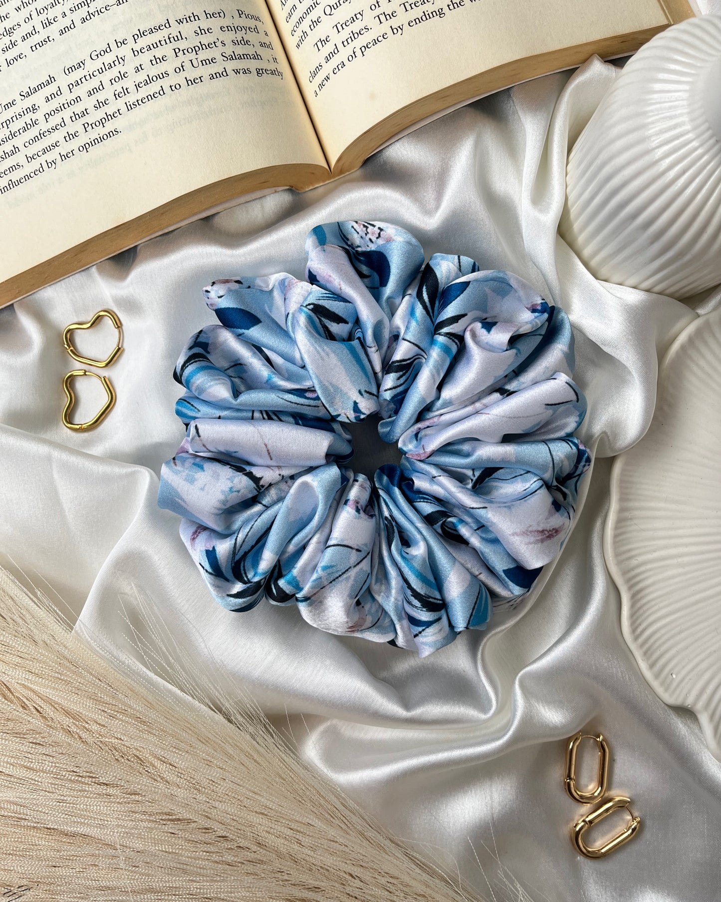 'Celeste' Printed Scrunchie