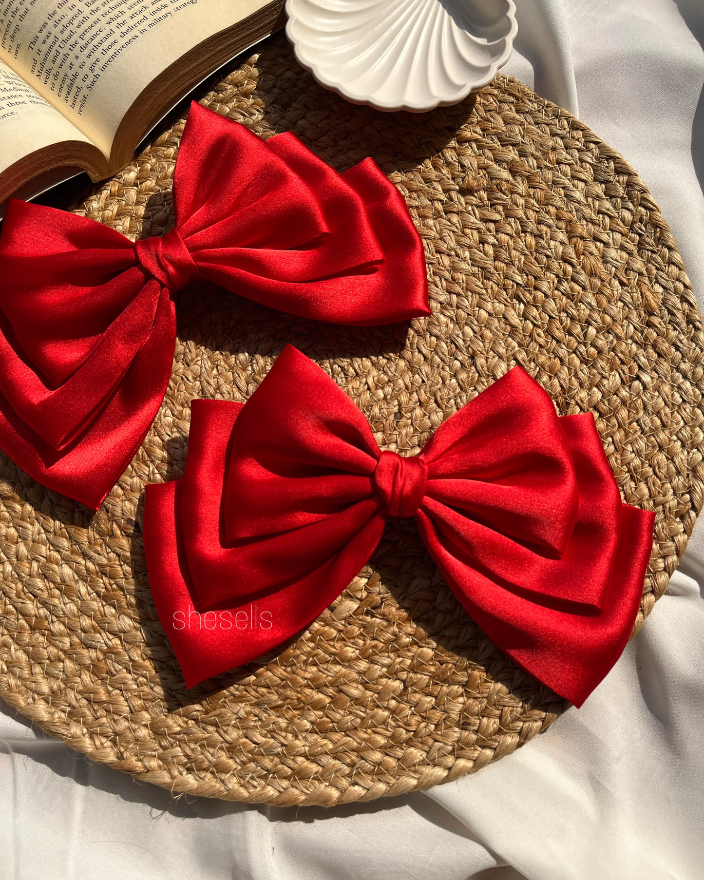Red Layered Bow