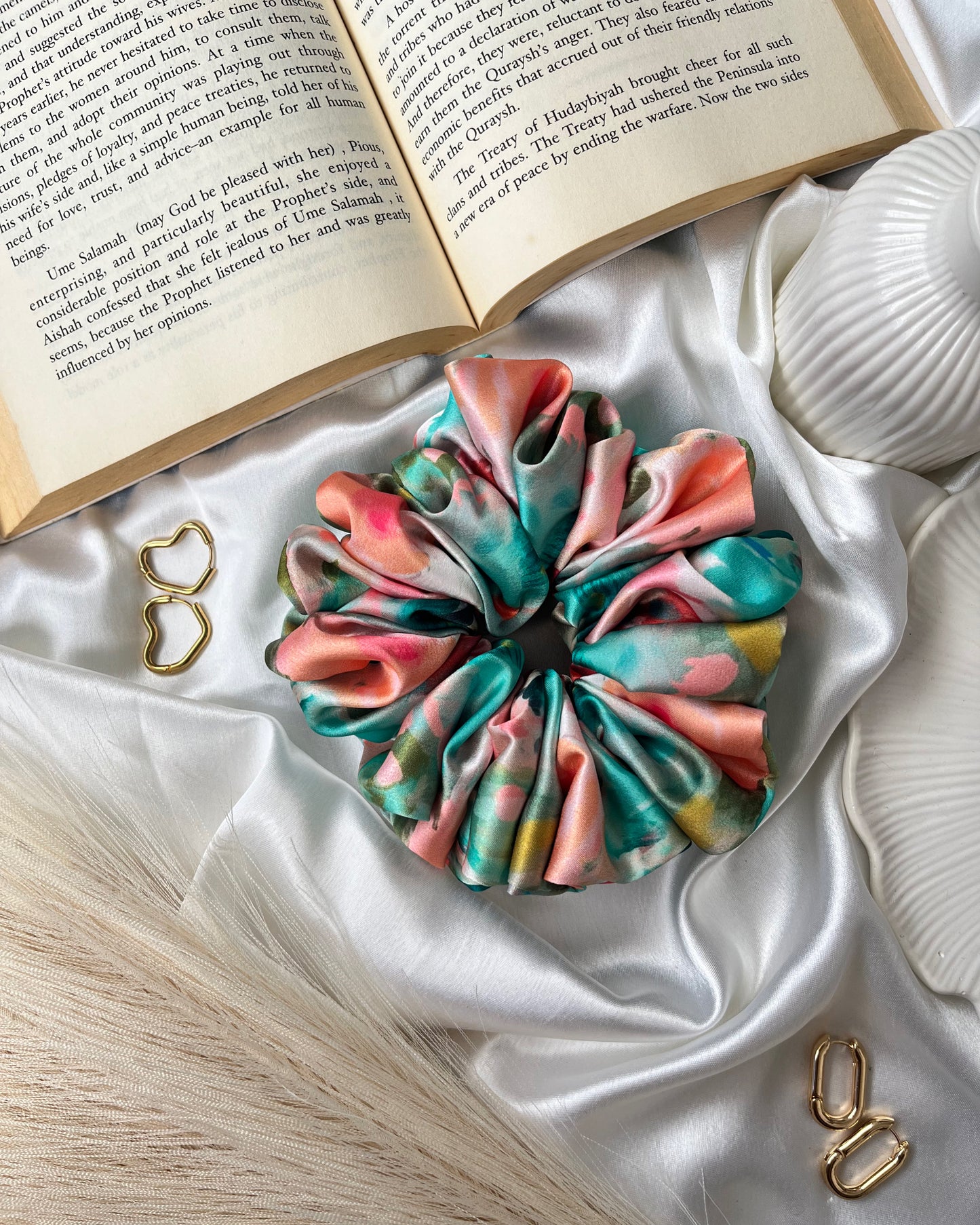 Floral Splash Scrunchie