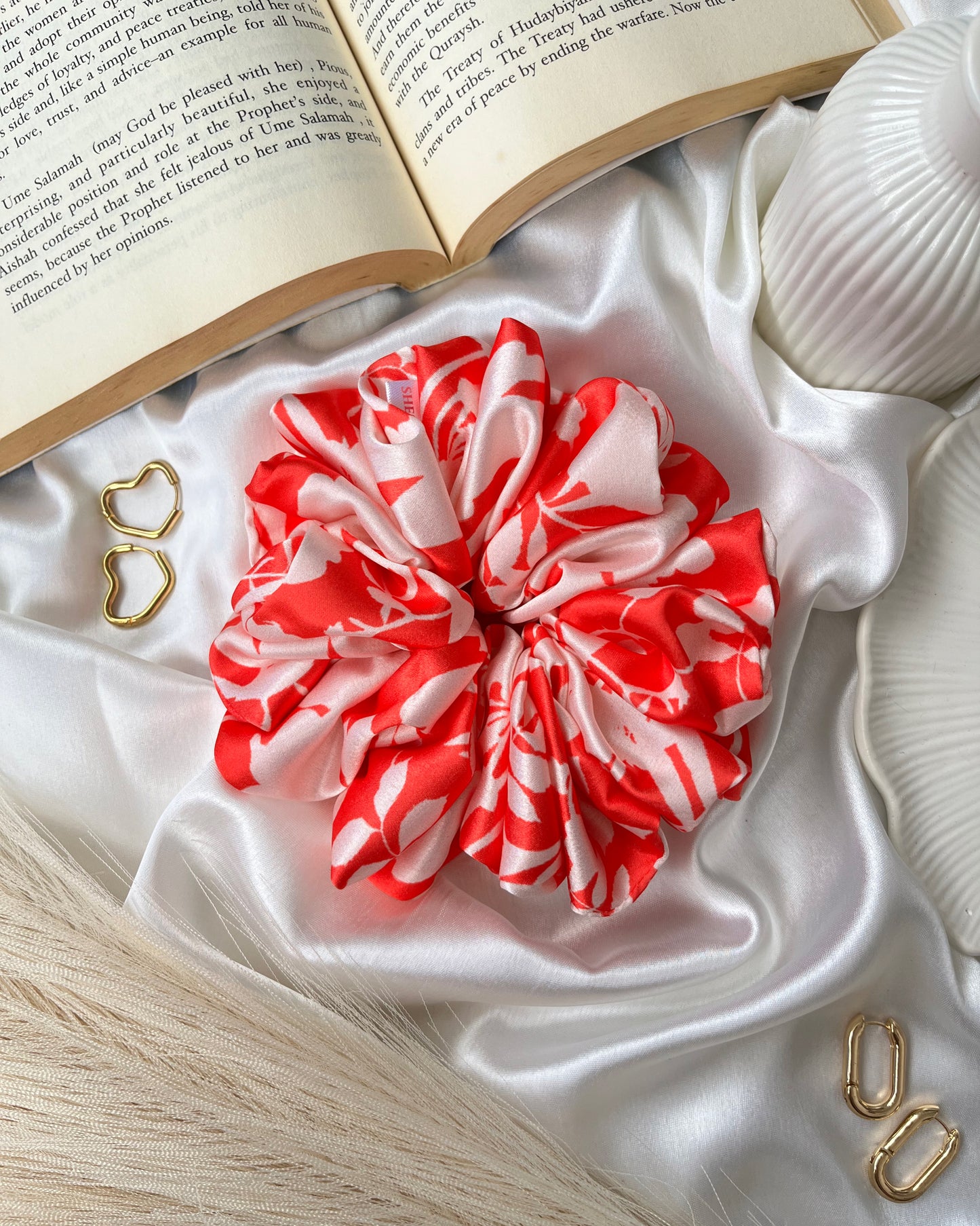'Spring Blossom' Printed Scrunchie