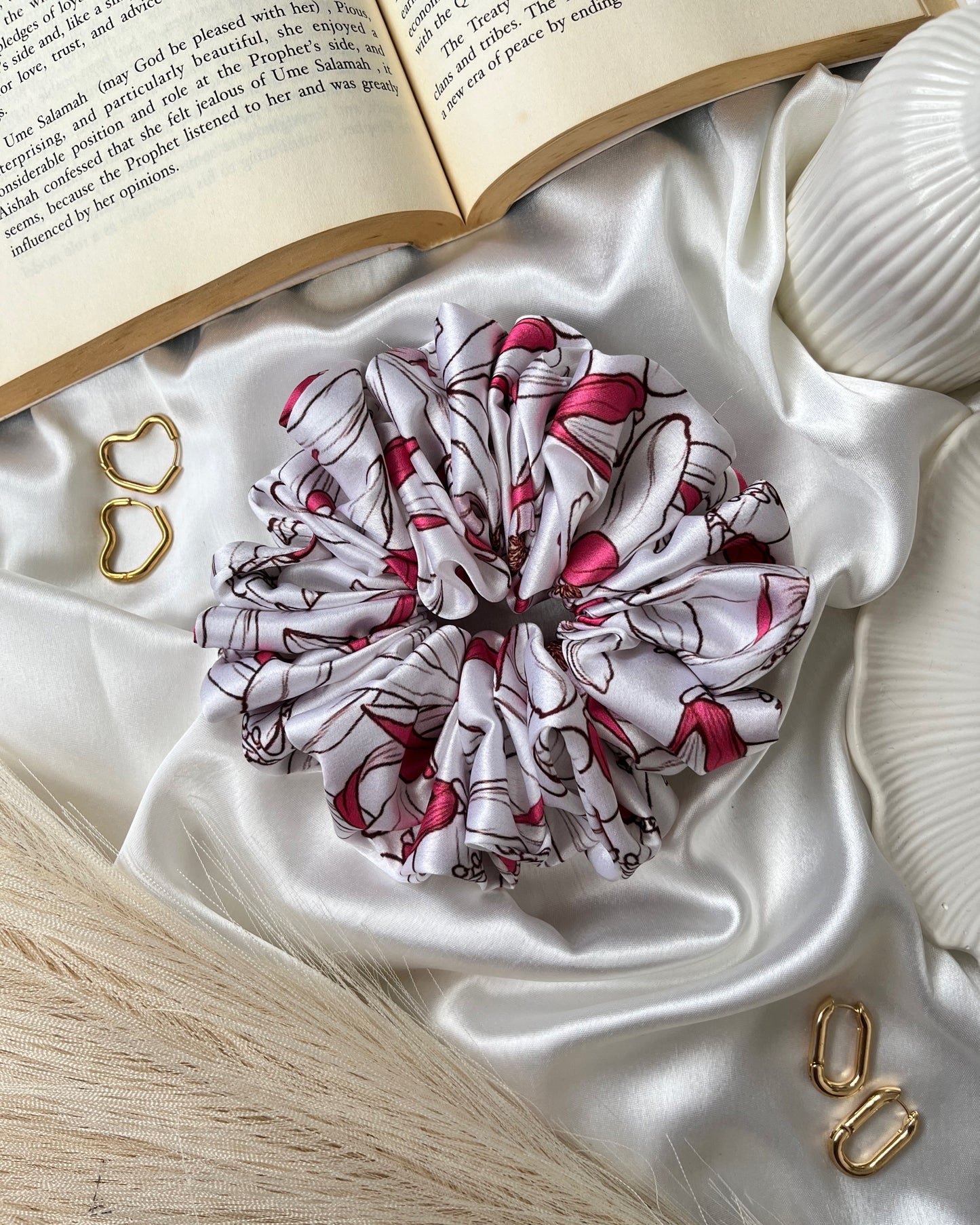 Periwinkle Printed Scrunchie