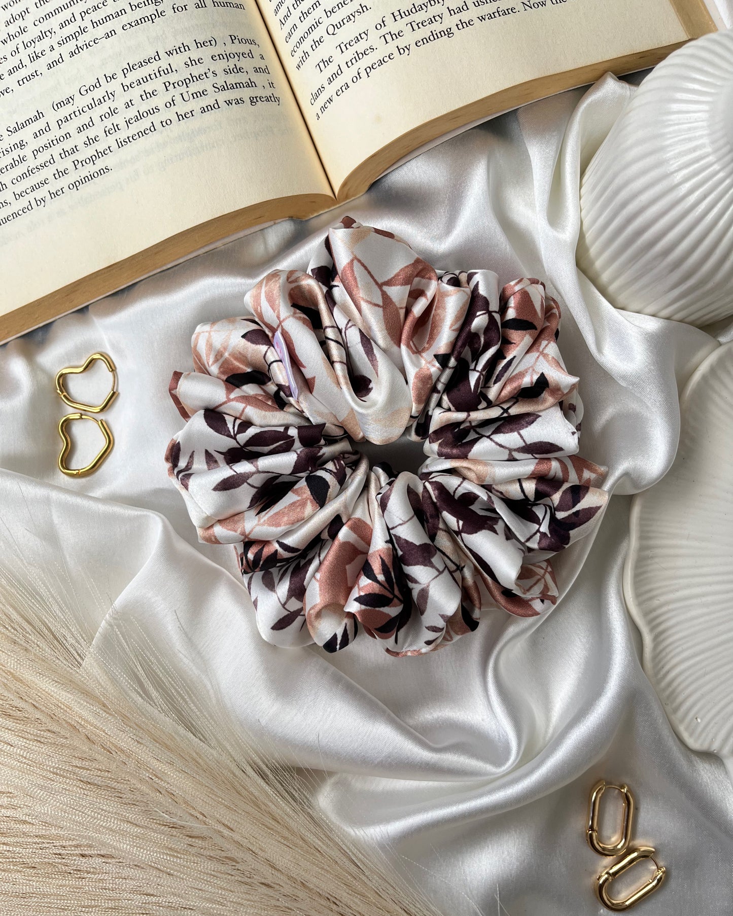 'Whisper' Printed Scrunchie
