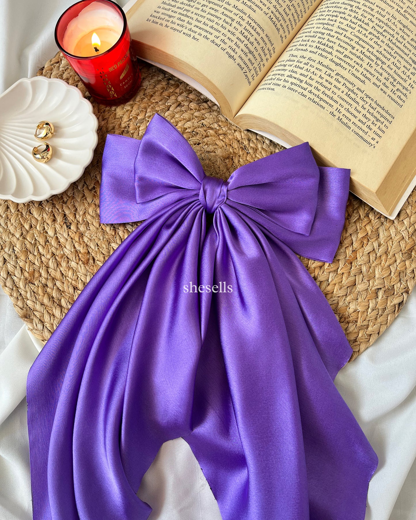 Lavender Fairytale French Bow Clip