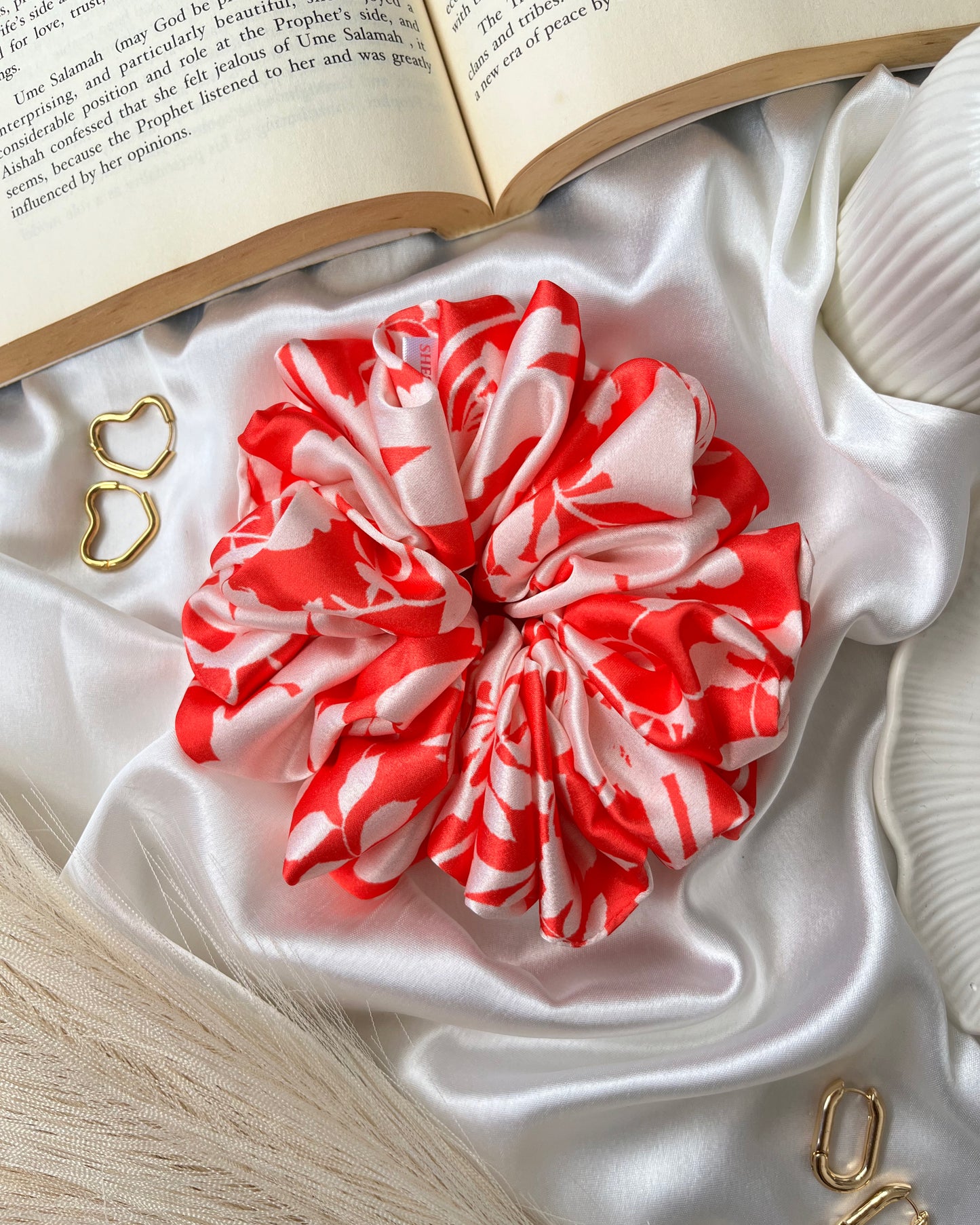 'Spring Blossom' Printed Scrunchie