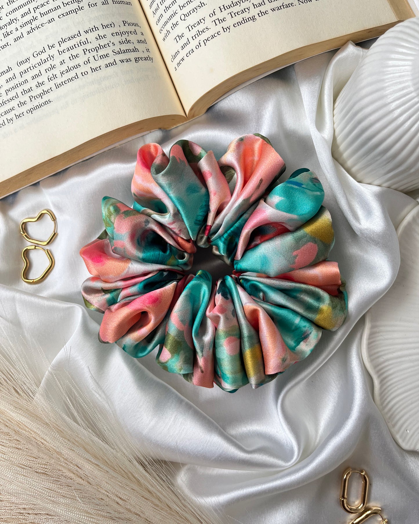 Floral Splash Scrunchie