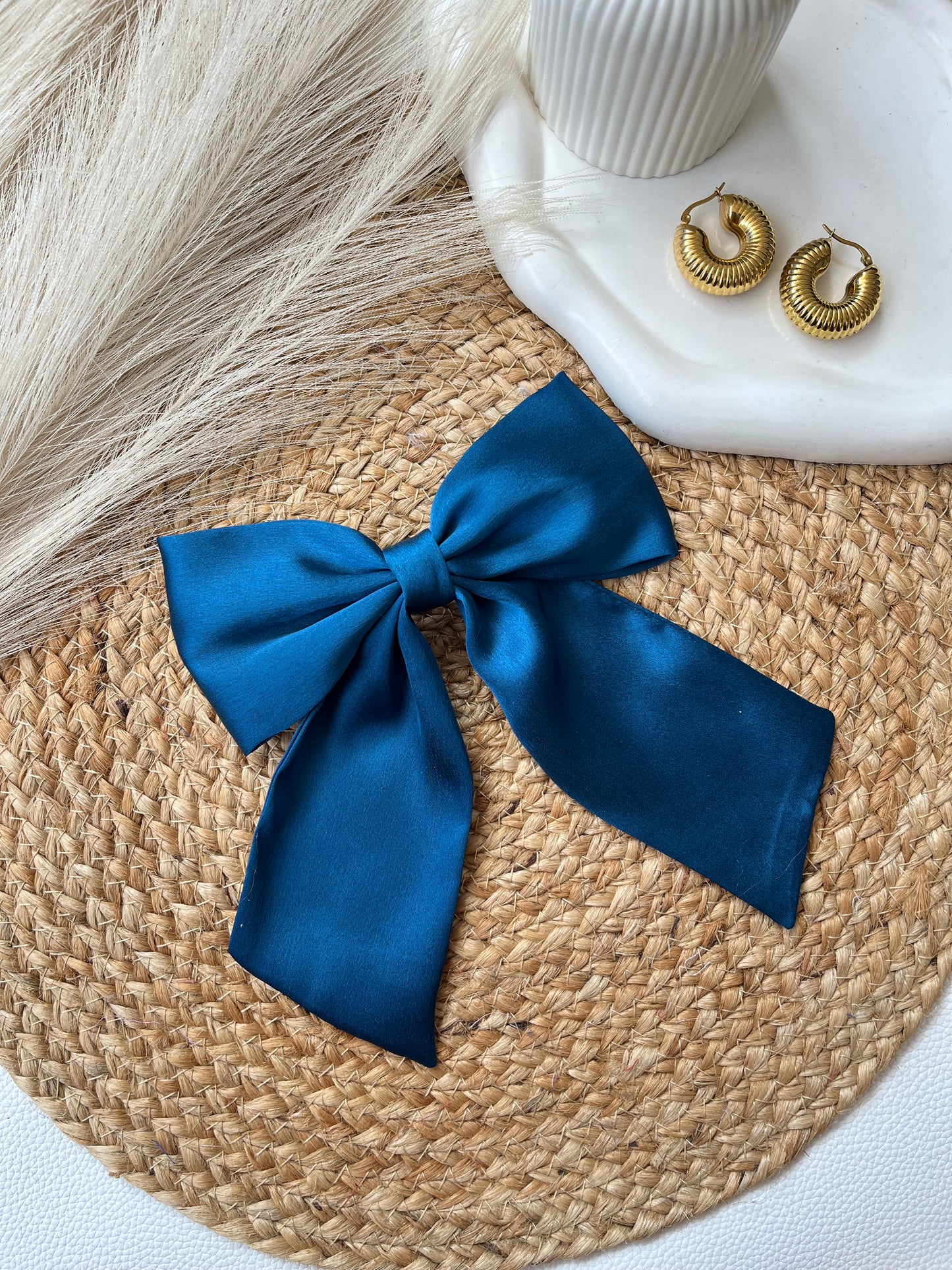 Teal Blue Sailor Bow