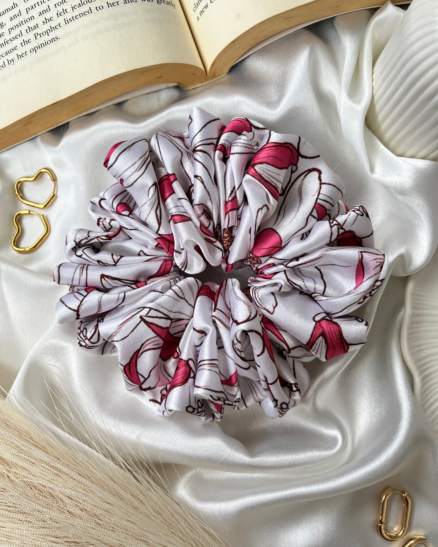 Periwinkle Printed Scrunchie