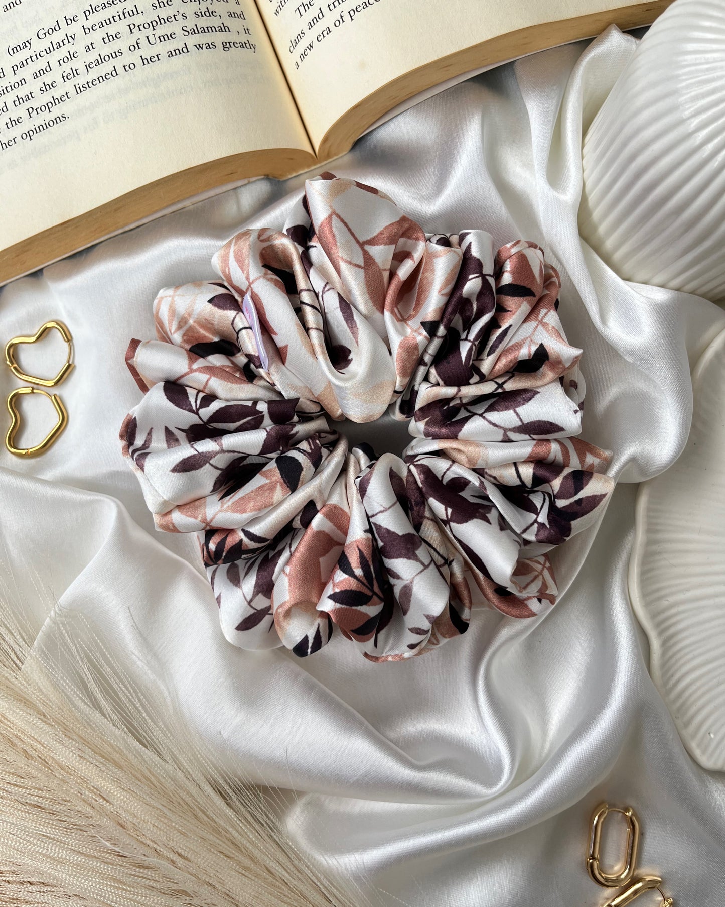 'Whisper' Printed Scrunchie
