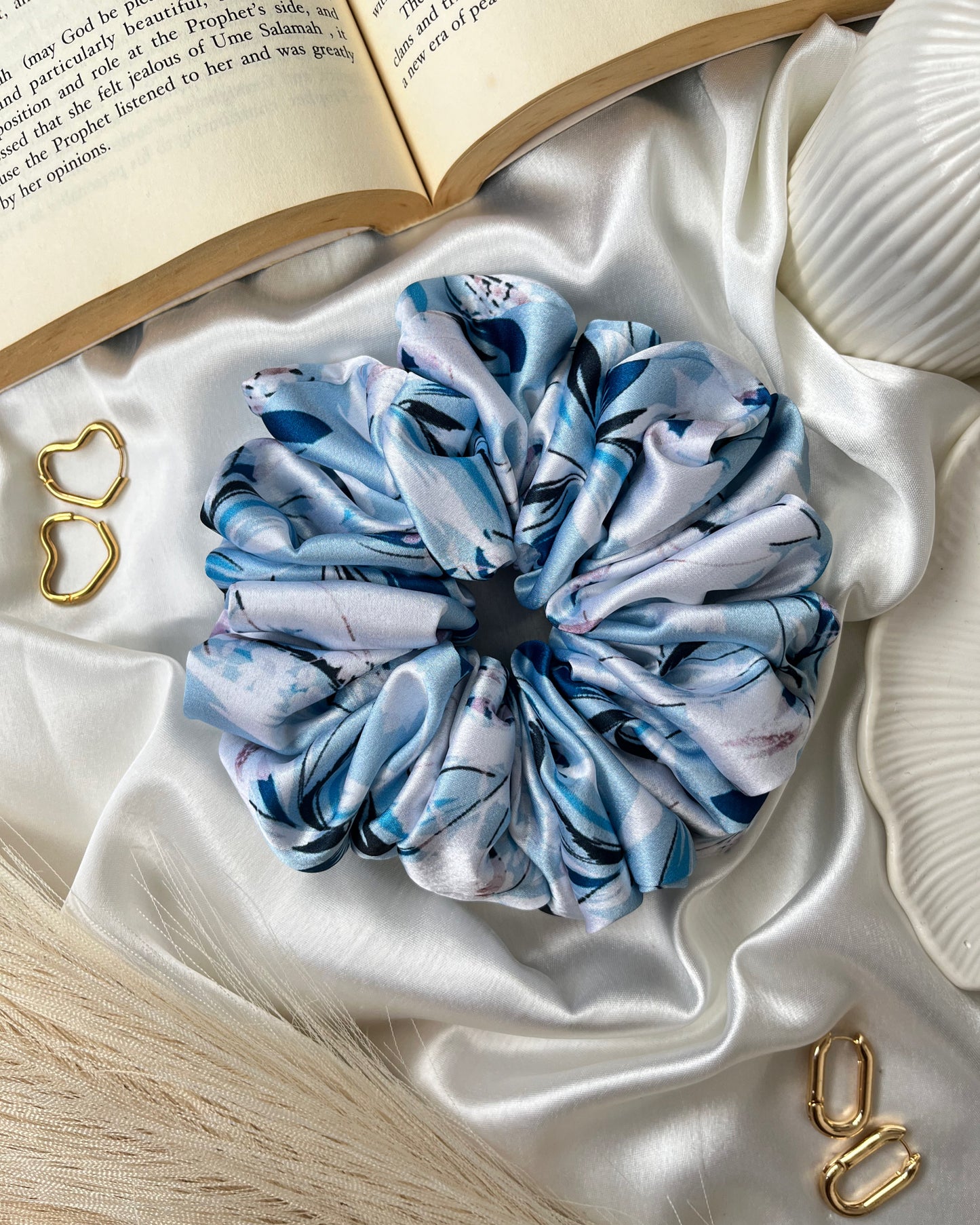 'Celeste' Printed Scrunchie
