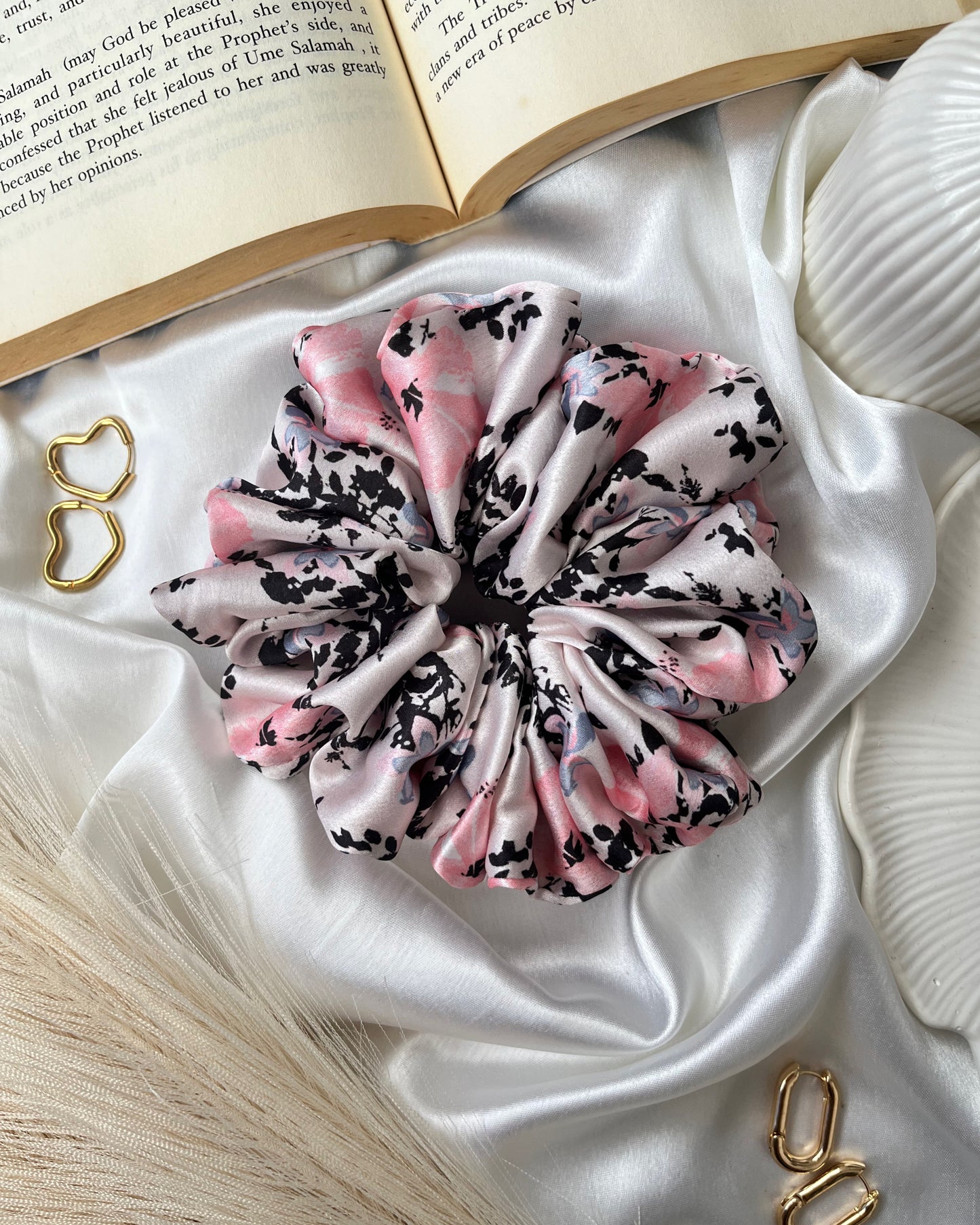 'Valentina' Printed Scrunchie