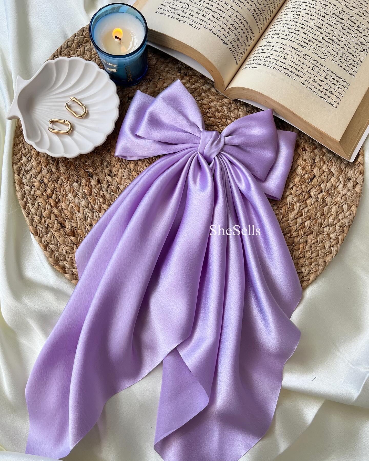 Light Lavender Fairytale French Bow Clip