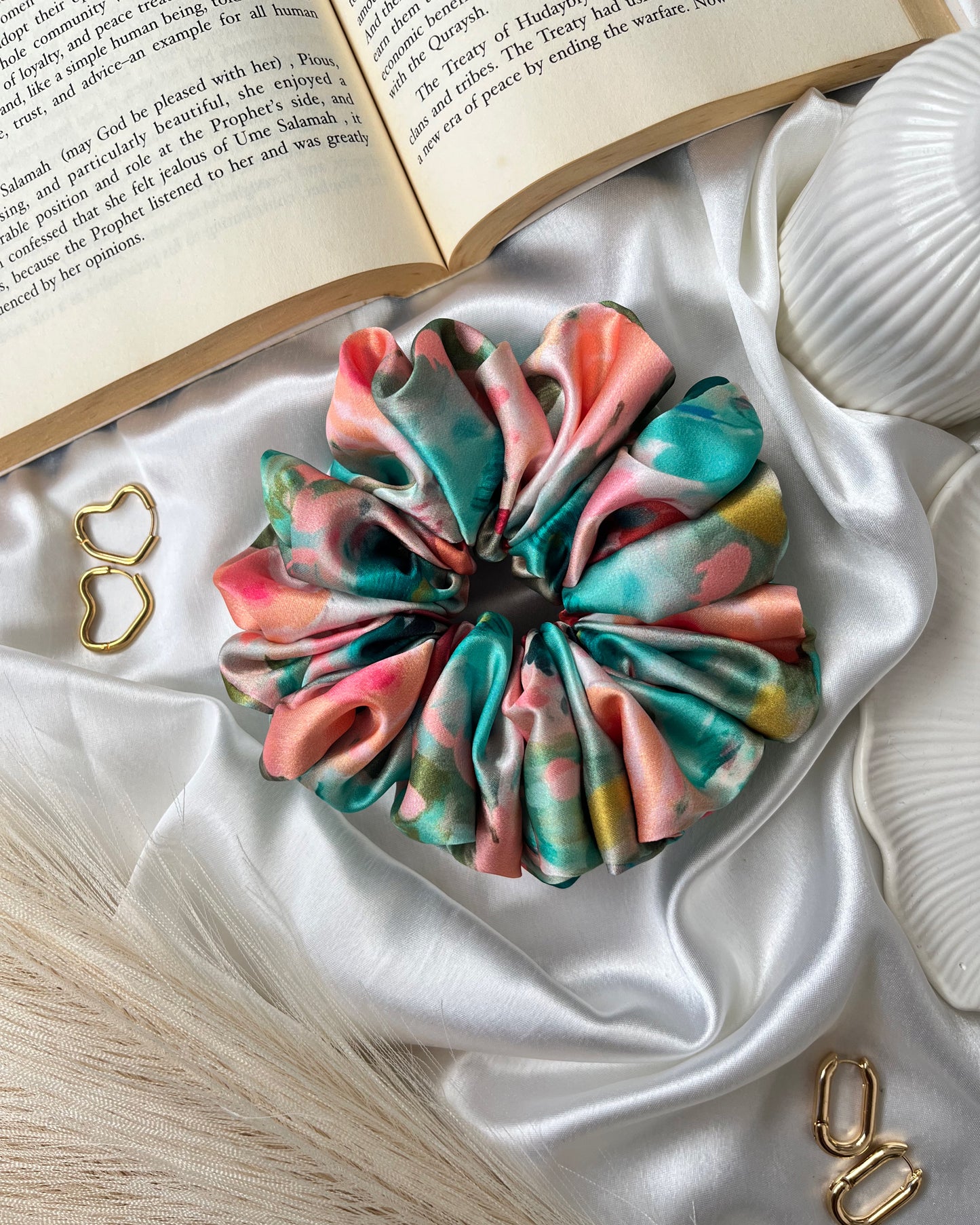 Floral Splash Scrunchie