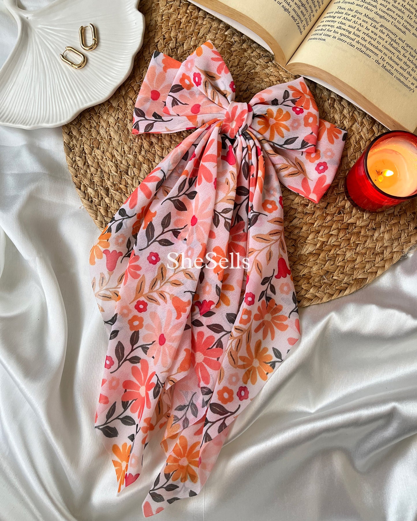 Floral Vintage Fairytale Bow