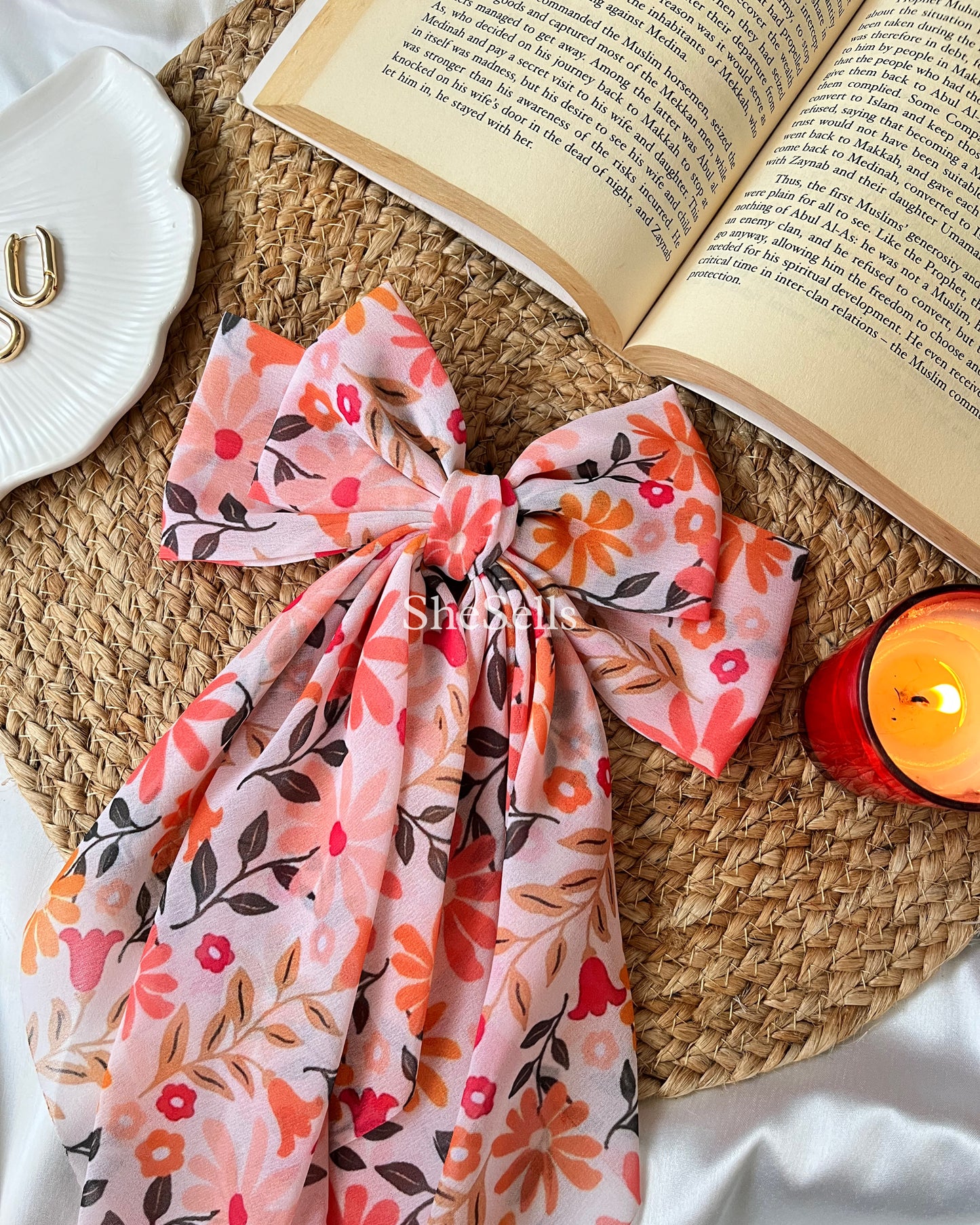 Floral Vintage Fairytale Bow