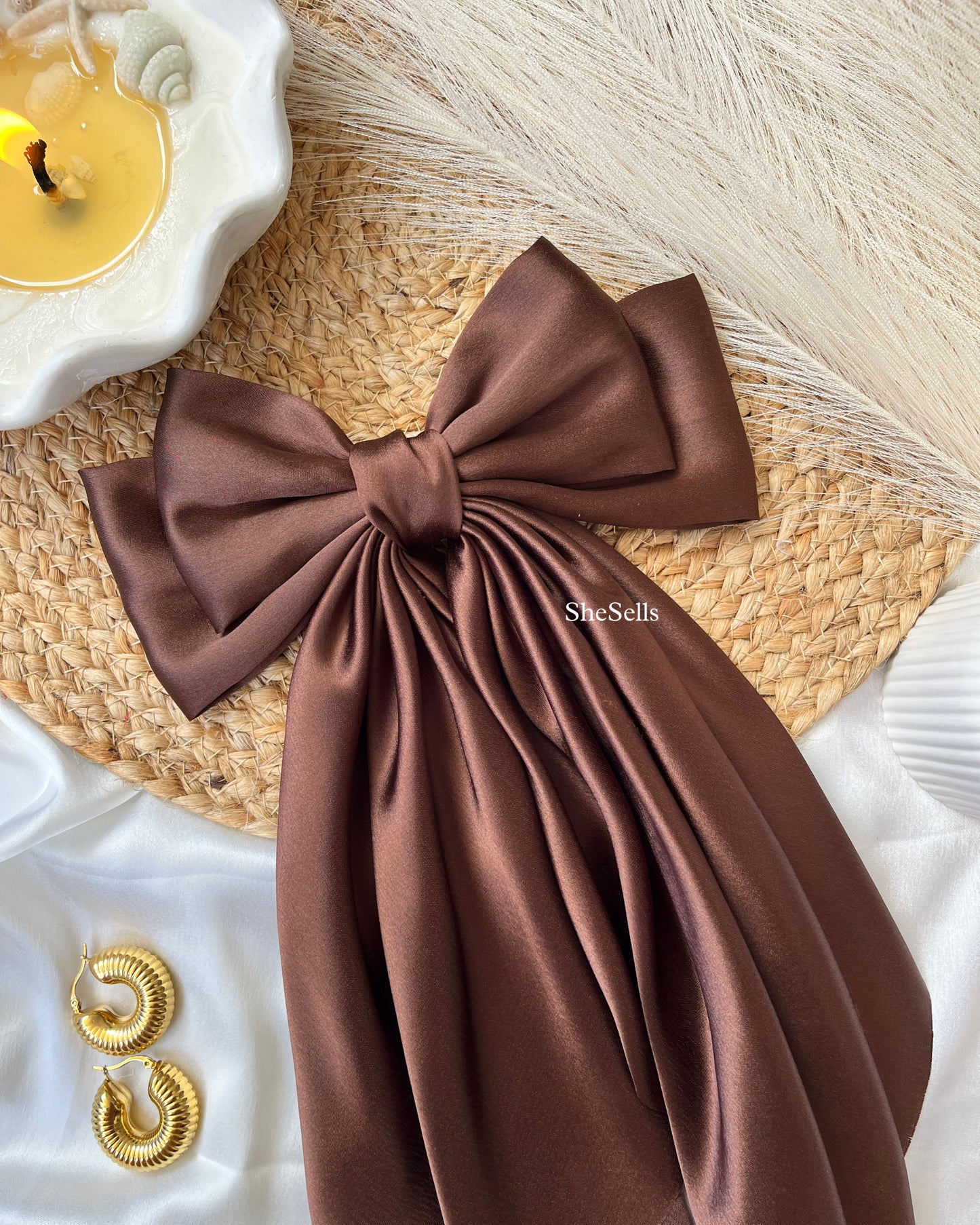 Bourbon Fairytale French Bow Clips