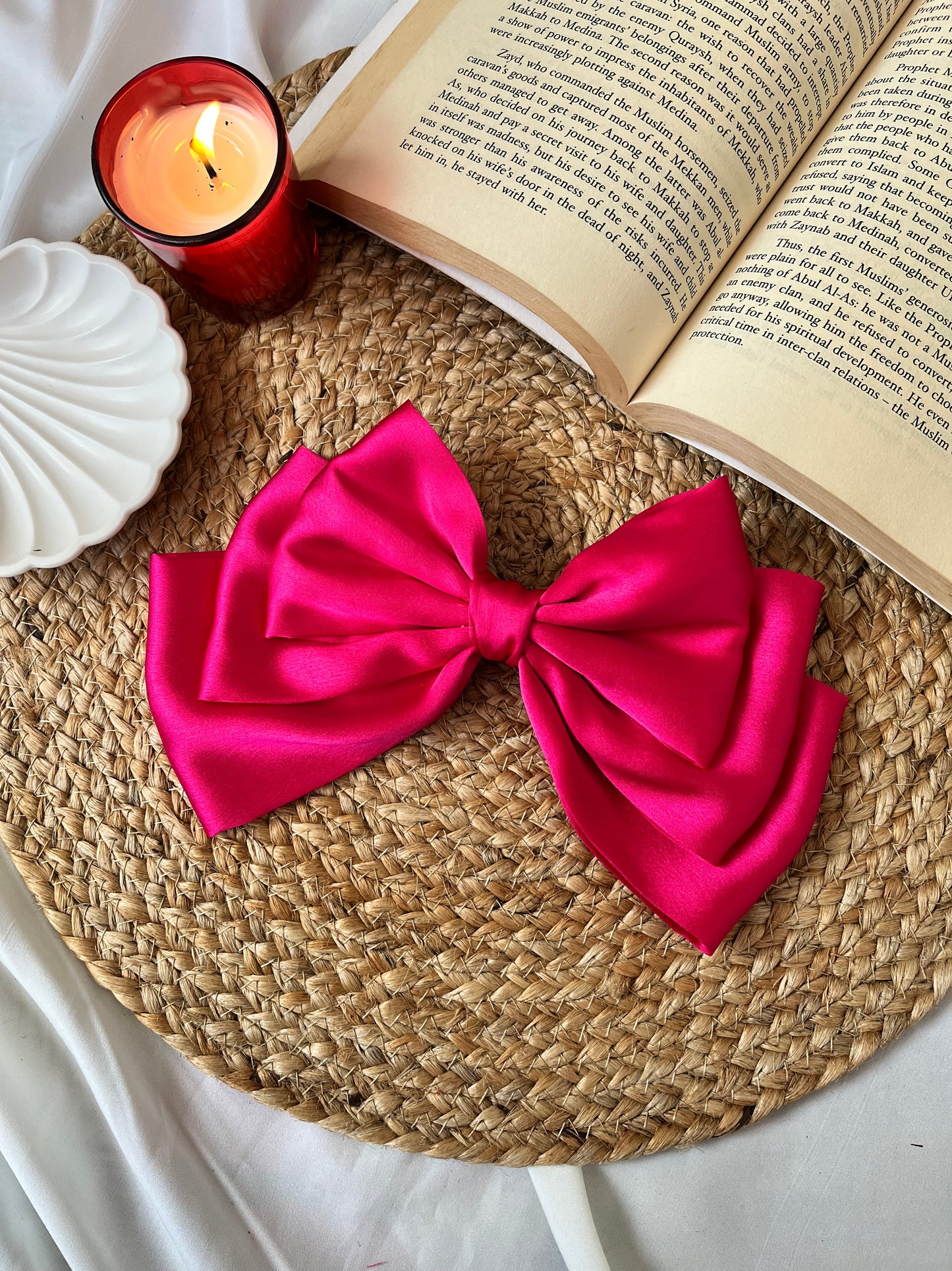 Hot Pink Layered Bow