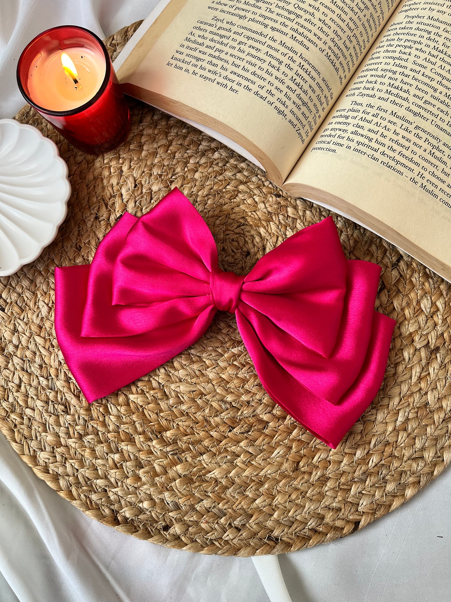 Hot Pink Layered Bow